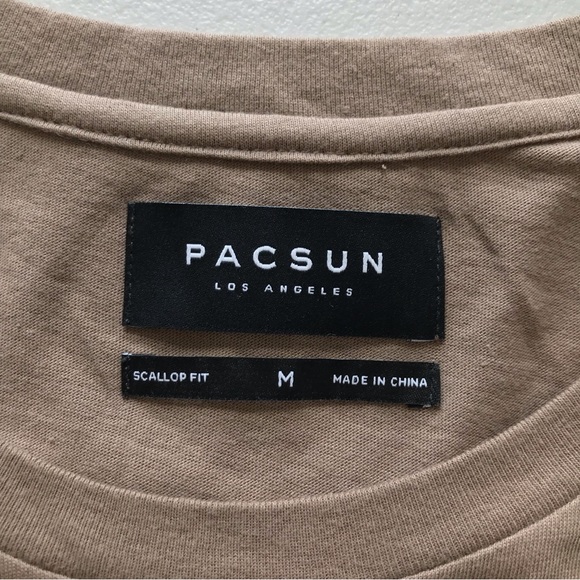 PacSun // NWOT Basic Scallop Fit Long-sleeve Shirt - Picture 3 of 3